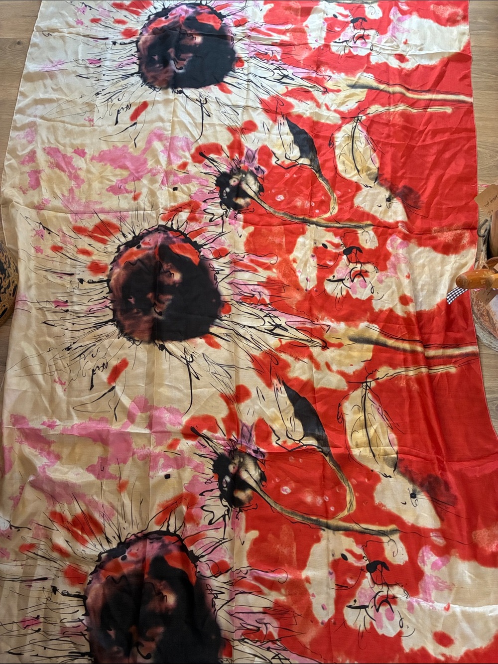 Handpainted Silk Scarf